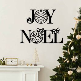 Wallity New Year 3 Escultura de pared de metal en negro